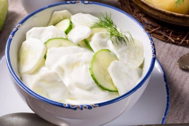 Mizeria: Polish Cucumber Salad Recipe