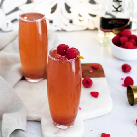 Raspberry Rosé & Vodka Spritzer