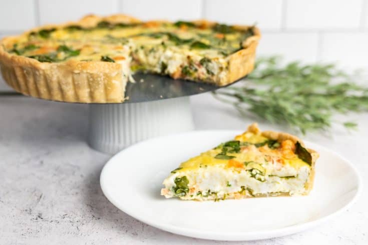 French Salmon Quiche