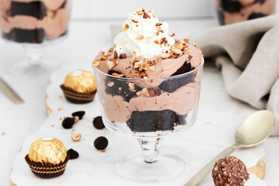 Nutella And Ferrero Rocher Trifles Anna In The Kitchen 