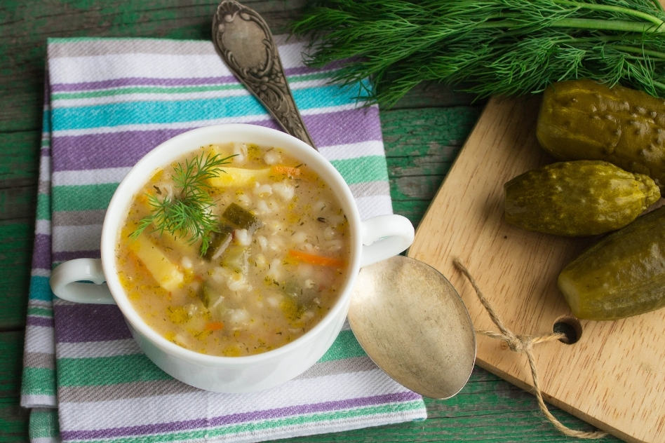 Polish Dill Pickle Soup: Zupa Ogorkowa