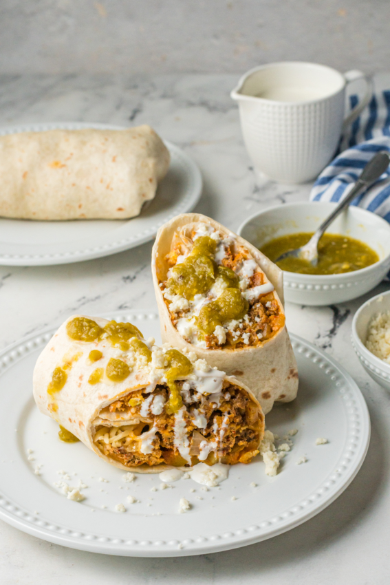 Chorizo Breakfast Burritos