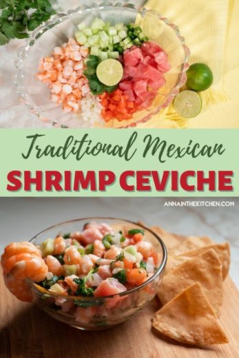 Mexican Style Shrimp Ceviche - Anna in the Kitchen