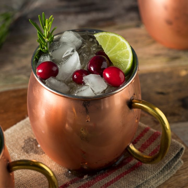 Christmas Moscow Mule Cocktail