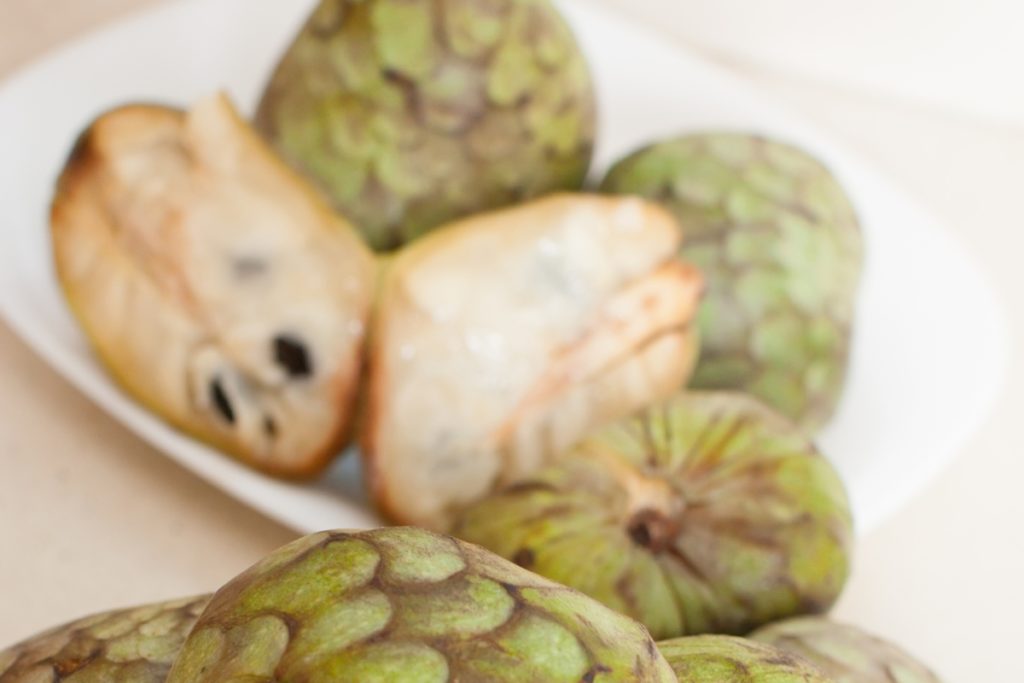 Famous cherimoya Mexican fruit